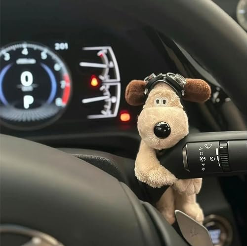 FiveMileBro Decorazione per auto, cane, decorazione per cruscotto, bambola per cani, mini dolce cane, peluche, accessorio per la decorazione di frecce, accessorio creativo per auto (pilota)