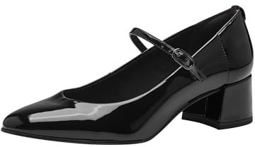 Tamaris Damen Pumps Vegan schwarz 38