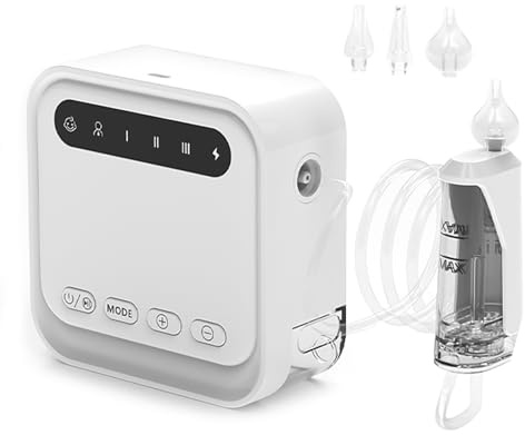 Nasensauger Baby Elektrisch,CEIEVER Nasensauger Baby Staubsauger Wiederaufladbar Nasensauger Baby fur Neugeborene Nasensauger Staubsauger mit Mit 9 SaugstäRken,für Babys Kleinkinde