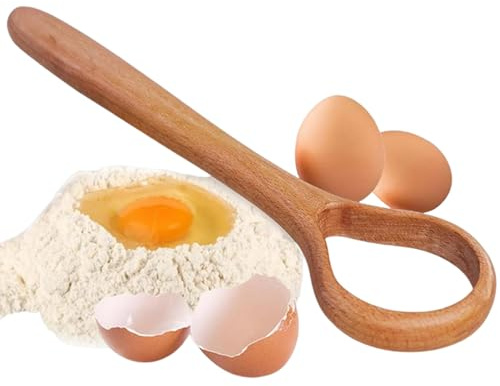 Peosaard Degvisp 30 x 7,6 cm trä surdegvisp handhållen manuell bröd deg visp arbetsbesparande enkel tvätt dansk degvisp för blandning, äggslag, bakning, degvisp