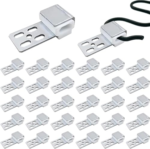 32 Pezzo Clip a Molla per Divano, Riparazione Molle per Divani in Metallo, Set di Molle per Mobili, Accessori per Divani, Clip a Molla per Mobili con 5 Fori, e Poltrone Reclinabili