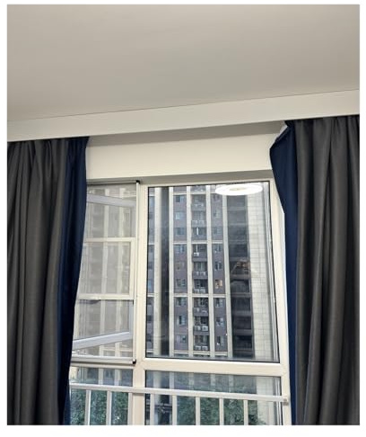 Generico Cornici per Tende in Alluminio Resistente per Montaggio a soffitto/Parete - Pannello Extra Lungo da 1,2 m per Camera da Letto e Soggiorno, Elegante Copertura per Cassetta.