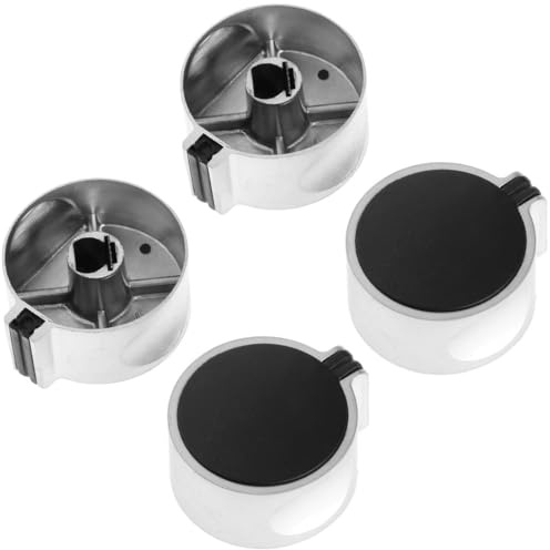 4 Pezzi Manopole Piano Cottura, 6mm Pomelli Cucina, Manopola Fornello a Gas, Manopole Forni, Gas Stufe Controllo Manopole, per Forno a Gas Piano Cottura Stufa Gas