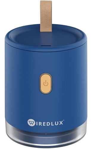 WiredLux Leva Pelucchi Elettronico per Vestiti, Lana e Maglioni - Levapelucchi Elettrico Ricaricabile Portatile - Ricarica USB-C - Togli Pelucchi con Doppia Protezione (Blu Oslo)