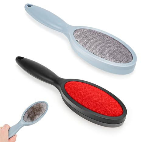 Yooyan 2 cepillos para pelusas, cepillo para ropa, cepillo para pelusas, pelo de animales, cepillo de terciopelo de doble cara, cepillo de viaje, quitapelusas para ropa, muebles tapizados, fundas de
