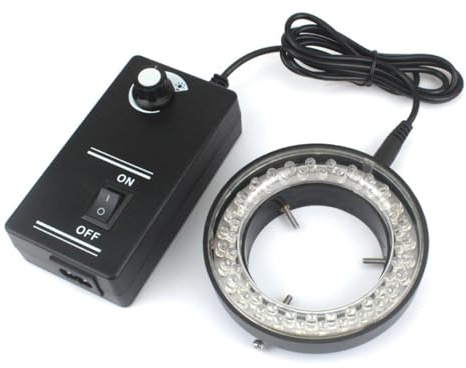 Microscope Accessories Kit Microscope Light Adjustable 56 LED Light for Industrial Stereo Microscope Camera Lens 110V 220V Microscope Slides