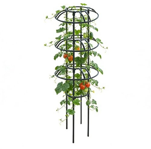 Enrejado para Plantas Trepadoras | Soporte de Metal Resistente Antióxido | Enrejado Obelisco para Plantas - para Interiores, Exteriores, Invernaderos, Jazmines, Frutas, Verduras y Enredaderas