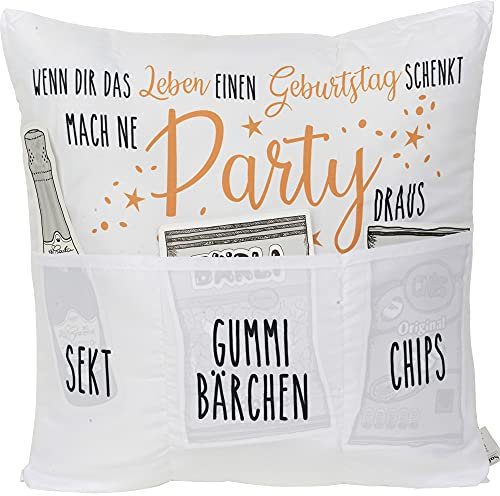 Sofahelden Partykissen mit Taschen und Deko