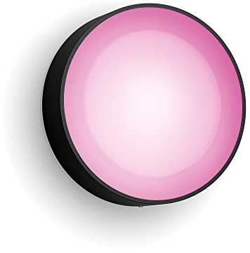Philips Hue White & Color Ambiance Daylo Wandleuchte für den Aussenbereich schwarz 950lm, dimmbar, bis zu 16 Mio. Farben, steuerbar via App, kompatibel mit Amazon Alexa (Echo, Echo Dot)