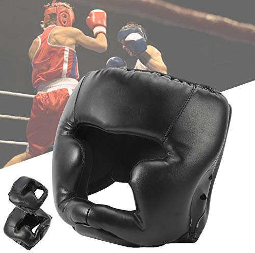 Keenso Casco de protección para la Cabeza de Boxeo, protección para mejillas y oídos, Adultos/niños, Sanda/Muay/Thai/Kickboxing/Karate/Taekwondo, Equipo de protección de Lucha(Kid)