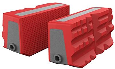 Real Avid Smart-Jaws Multi-Fit Sleeves | Upgraded Vise Jaws | Non-Marring, Heat Resistant Bench Vise Jaws | 9 Different Grooves for Optimal Secure Fit on Variety of Shapes and Sizes