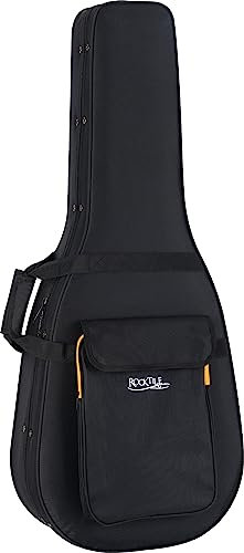 ROCKTILE WGSC-4222BK Softcase Chitarra Western - Custodia Leggera Maneggevole per Tutte le Chitarre Western Comuni