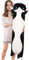 Aiuidun Lange Katze Kuscheltier Stofftiere Katzen Plüsch Kisse Süße Kätzchen Plüschtier Schlafkissen,Weiche Lange Katze Kuschelkissen Geschenk für Kinder Freundin(130cm/51.1inch,Black)