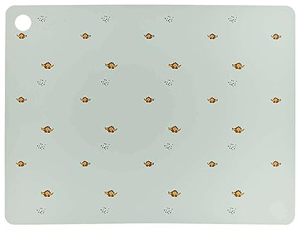 Tischset, Grün, aus Silikon, Höhe 0,2 x 45 x 34 cm