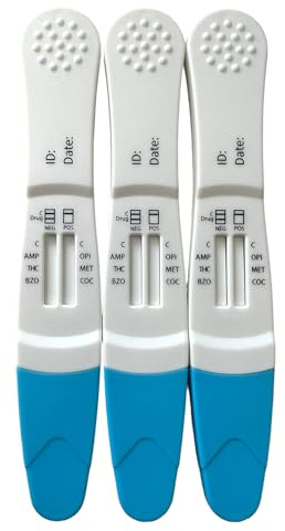 MediMad Kit test antidroga per la saliva test per 6 farmaci in 1 test: cannabis, cocaina, eroina, anfetamina, metanfetamina, benzos (3)