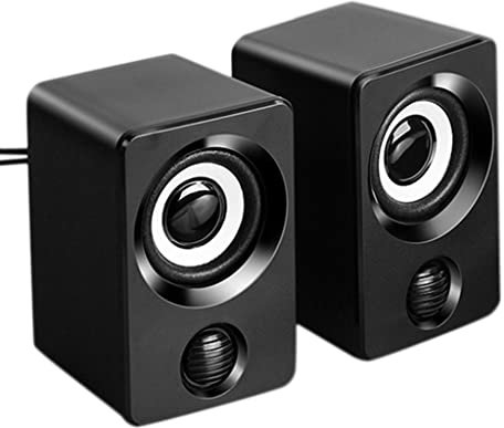 ZHCHAO Enceintes d'ordinateur Surround avec stéréo Haut-Parleur multimédia électrique câblé for PC/Ordinateurs Portables/téléphone Intelligent