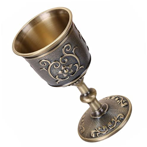 LABRIMP Cáliz Retro De Vino Rojo Copa Vintage De Metal Diseño Chic Para Bodas y Celebraciones Taza Creativa Para y Decoración