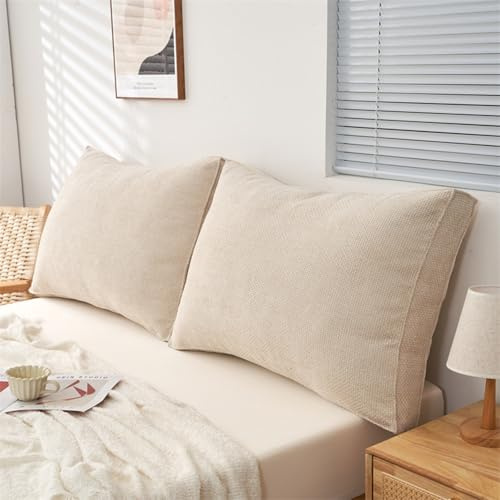 Cojín para Respaldo de lectura 60/80/90/70cm Almohada de lectura de Sofá Suave Cómodo Cojín de Pared Grande Cojín de Apoyo para el Respaldo de la Cama, Desmontable y Lavable(A,80x50/31x19in(1pc))
