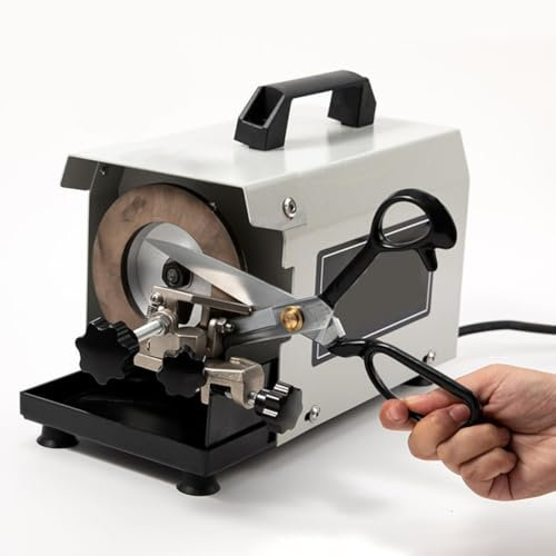 TT-YEC Afilador De Tijeras Eléctrico Profesional, Afilado Rápido, Afilado Grueso, Afilador Industrial, Velocidad 2800RPM, Ancho Máximo De Afilado 50MM, Afilado De Tijeras De Sastre
