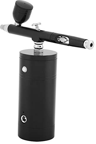 MAGT Airbrush Professionnel Avec Mini-Compresseur d'Air - Set Aérographe Compact Noir 7Cc Capacité Pour Peinture