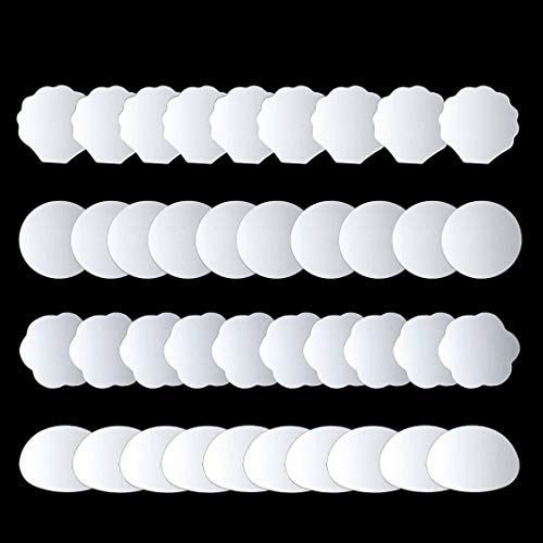 iSuperb 40 Pezzi Specchietto Portatile Compact Mirror per Specchi Compatti Fai-da-Te Mini Specchio Bifacciale Pieghevole Bifacciale per Borse e Viaggi