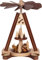 Saico Weihnachtspyramide, Holz, 2-farbig, 24cm