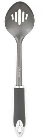 Salter BW11065EU7 Cosmos Schaumlöffel, Edelstahl Küchenutensil zum Servieren und Umrühren für Töpfe und Pfannen,Soft-Touch-Griff mit Aufhängender Haken für einfache Aufbewahrung, BPA-Frei