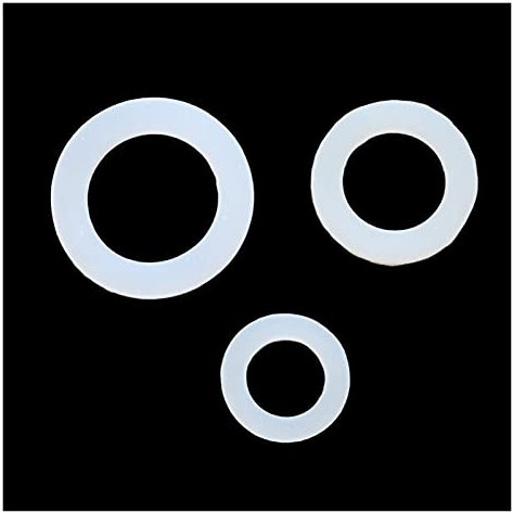 10 stücke 1/2 3/4 1 Silikondichtungen, Gartenwasseranschlüsse Dichtungsringe, Gartenschlauch Wasserhahn O-Ring Dichtungsringe Zubehör für Werkzeuge (Size : 1/2'')