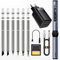 FNIRSI HS-01 Kit de fer à souder électrique intelligent PD 65 W Température constante réglable Chauffage rapide Portable (Bleu PD 65 W Kit Six)
