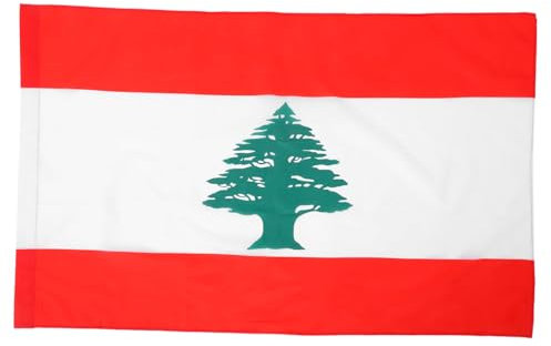 Levemolo Bandera Nacional Libanesa Para Exteriores, 1 Unidad, Poliéster Resistente, Colores Vibrantes, Funda Para Mástil, Decoración Para Fiestas y Eventos Patrióticos