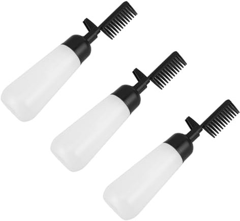 OSOLADY Root Comb Applicator Bottle for Hair Coloring Precision Spray Hair Dye Bottle Press Mechanism for Even Distribution for Home and Salon Use