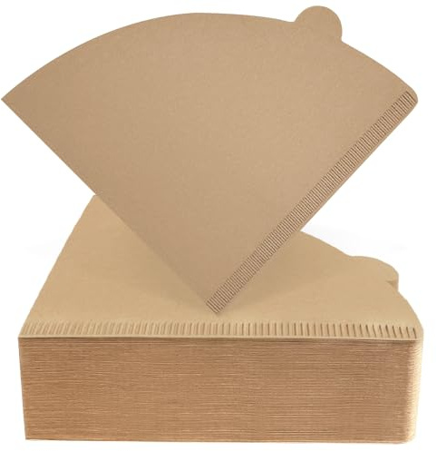 200 Count Coffee Filters 2, Cone Coffee Filters, Unbleached Natural Disposable Paper Filter 2-4 Cup Fits for Pour Over Dripper and Coffee Maker, Suitable for Home Coffee Shop Commercial