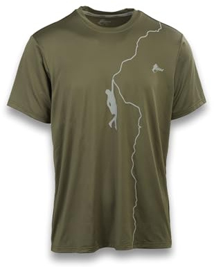 ANDE The Nose T-shirt för män – andningsbar teknisk T-shirt med EXOTHERM®-teknik, Bladgrön, XL