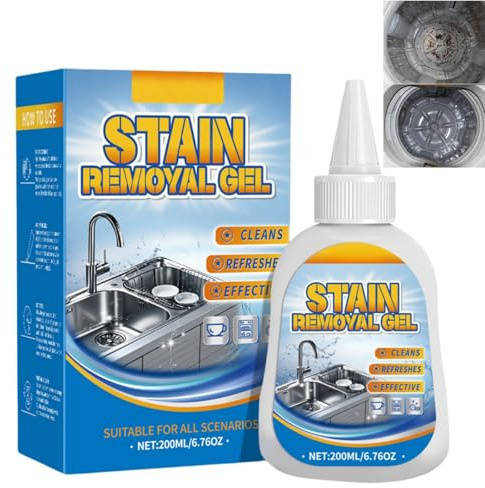 Washing Machine Mould Remover Gel,Deep Clean Mould Remover for Washing Machine,Remove Mould From Walls,Household Mildew Removal,Mould and Mildew Cleaner for Toilet,Mildew Remover Gel#Yellow Style