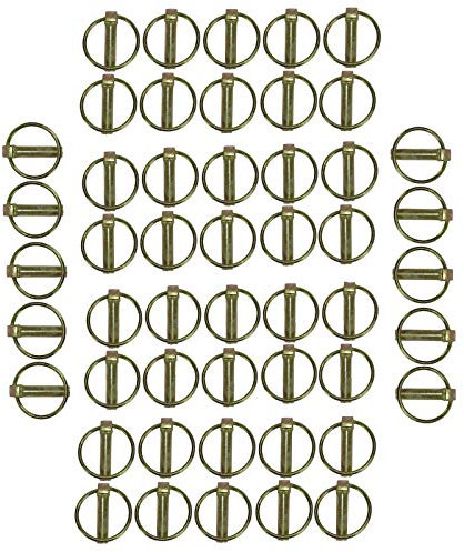 10 mm Lynchstifte, Clips, Verbindungsstifte, Verbindungsstifte, Traktoren, Anhänger, 50 Stück