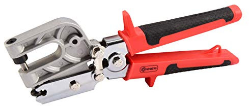 Mobila COXT192349 Alicates Metal y Paneles de Yeso, para conexión de perfiles en C y U, Medida 250 mm, Rojo y Negro