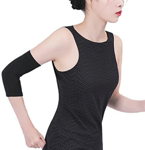 GUTEINTE Fascia Elastica per Gomito, Gomitiera di Compressione Manicotto, Sollievo per Infiammazioni, Supporto Gomito, Ideale per Sport, 2 pezzi (Nero)