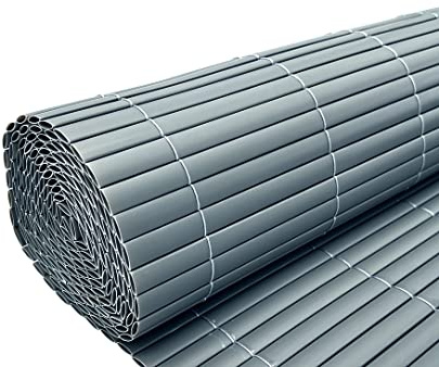 Outgarden PVC-Sichtschutzmatte für Balkon und Garten | Wind- und Blickschutz | Witterungsbeständig | Grau | UV-stabil | Schimmelresistent | Lichtecht | Leichte Befestigung | B x H: 300 x 180 cm