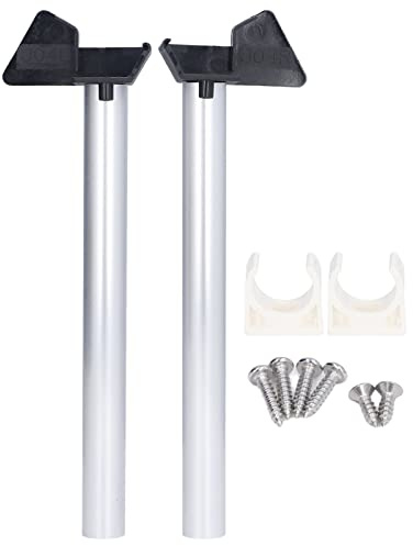 Glomora Greenhouse Rain Barrel Diverter Kit, 2-Piece Set, Drain Rainwater Efficiently, Silver Downpipe Gutter Kit, Reliable Outdoor Gutter Water Butt Pipe Kit