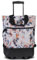 Punta Wheel Print Einkaufstrolley Einkaufsroller Einkaufswagen Shooping Trolley 10008, Farbe:Hellgrau/Orange