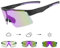 DUDUKING Sonnenbrille Selbsttönend Polarisierte Fahrradbrille Herren Damen,Sportbrillen Radsport Brillen für Radfahren Laufen Golf Baseballbrille (Lila)