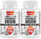 Creatine Monohydrat 4220mg, 100% Reines Kreatin Tabletten, Optimal Hochdosiert mit Creatine HCL, 15X Hoher Absorption, Praktischer als Pulver & Kapseln, Vegan (120 Tabletten)