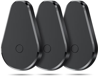 HOXE Air Tracker Tag 3 Pack, Key Finder Smart Tag Works with Apple Find My App (iOS Only), Item Locaror Tracking Tag for Luggage, Suitcases and More, Worldwide Tracking, Replaceable Battery, Black