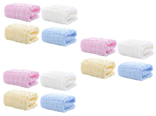 VICASKY 12 Uds Toalla De Baño Pura Toallas De Baño De Algodón Toallas De Bebé Toallita De Para Bebé De Para Niños De Shower Paños Para Eructar