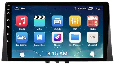 Radio estéreo para automóvil de 10 pulgadas y 2 Din, Android 13, pantalla táctil, radio para automóvil para C-itroen Berlingo/Peu-geot Partner Rifter 2018-2020 con Carplay, cámara de respaldo