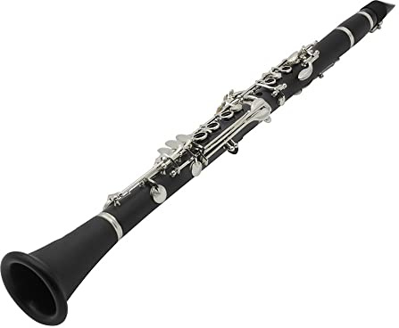 B-platt Klarinett, Ebonite Bb Klarinett, Klarinett 17 Nickelpläterade Nycklar, Klarinett Professionell Med Fodral Fat Kudde, Svart, For Student Nybörjare