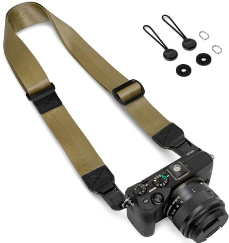 KTUEOV Correa Camara, Correa para Cuello con Hebilla Liberación Rápida Hecho de Nylon Correa Camara de Fotos Ajustable para Reflex DSLR, Capacidad de Carga Máxima de 10 kg