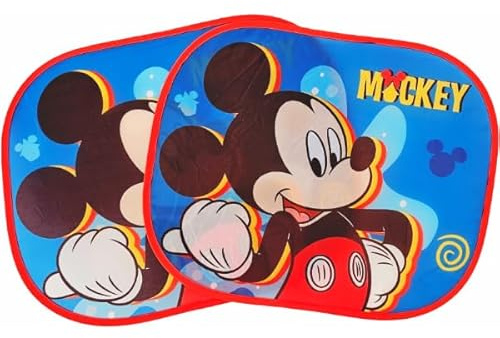 Paire de rideaux latéraux pare-soleil de voiture pour enfants – Mickey Mouse
