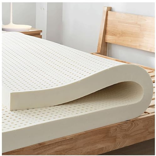 LCUVIMPEX Colchones de látex Natural, Súper Suave for aliviar el Dolor de Hombros, Funda algodón orgánico sin químicos(140x140cm(55x55in))