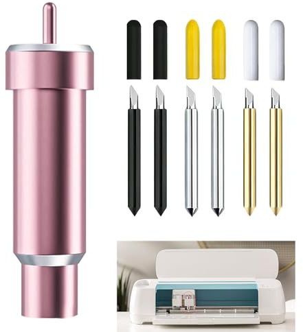 Juego de 7 Cuchillas Corte Profundo Preciso para Cricut Explore Air 2 Air 3 Maker 3, Incluye Ángulos de 30°, 45° y 60°, para Cricut Maker, Explore y Air, para Cortes Detallados en Materiales Diversos
